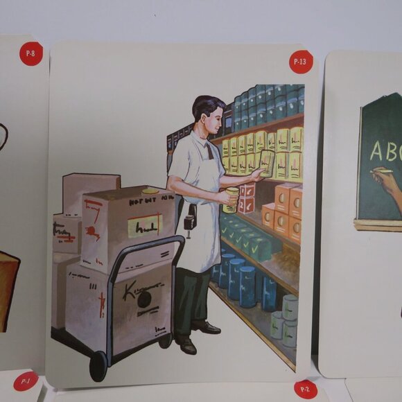 Peabody 60s People at home (6) cards Vintage Artwork - Picture 3 of 11